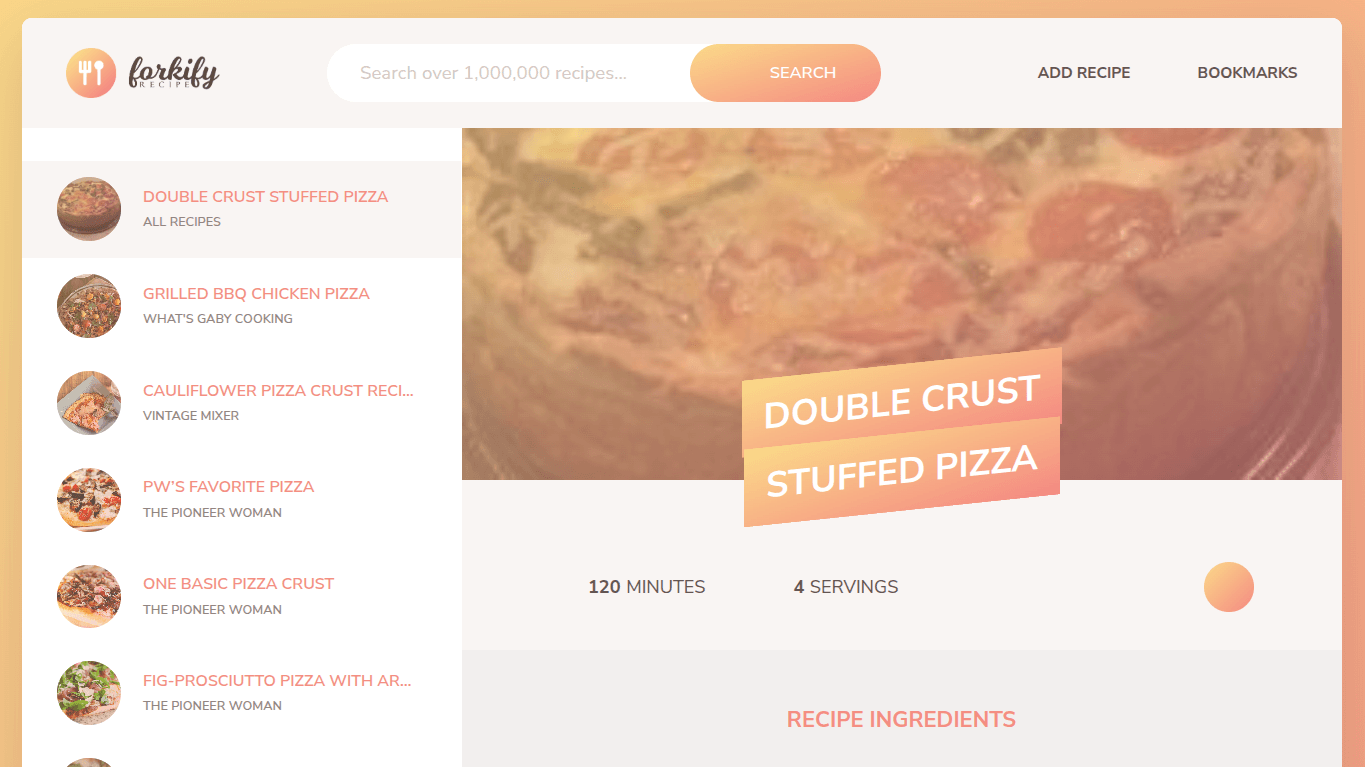 Forkify: Recipe Application